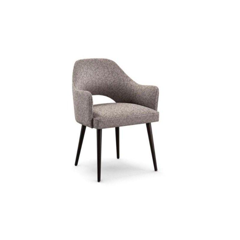 Masif Kayın Kolçaklı Kumaş Döşemeli Sandalye - 60x86x62 cm - 147492