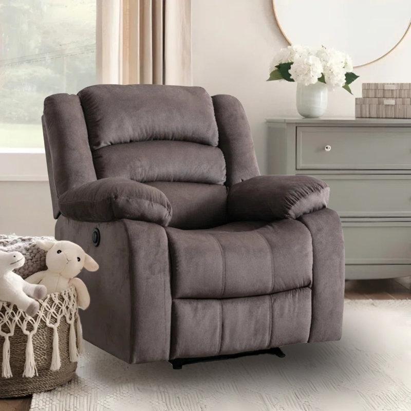 Masif ve Endüstriyel Ahşap Elektrikli Mekanizmalı Ekstra Yumuşak Dolgulu TV Koltuğu - 95 cm - 156559