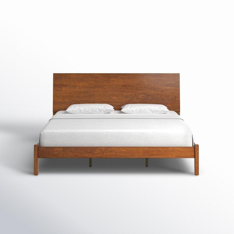 Masif ve Endüstriyel Ahşap Şarj İstasyonlu Raflı Başlıklı Karyola - 204x232 cm - 142546