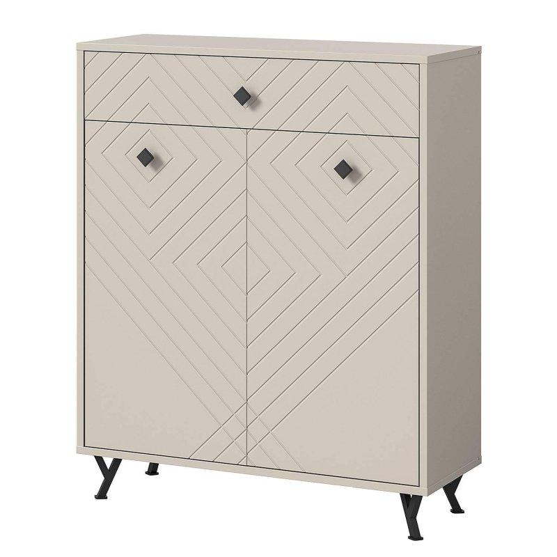 Mat Kum Beji Suntalam 5 Parçalı Aynalı ve Oturaklı Portmanto Vestiyer Seti - 250x195 cm - 158701