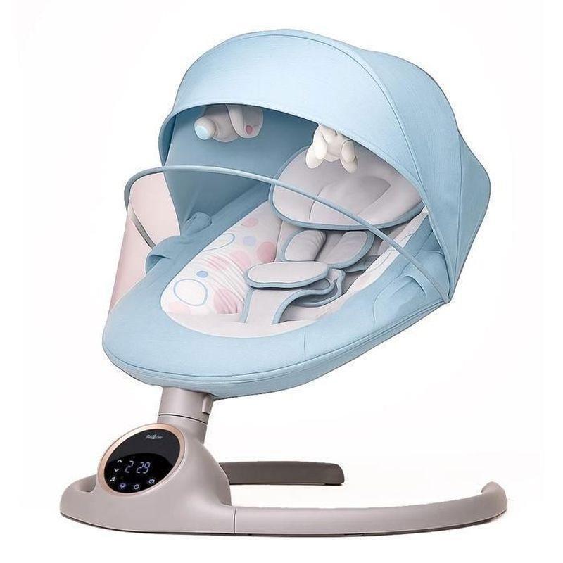 Mavi Elektrikli 12 Melodili Oyuncaklı Ana Kucağı Beşik - 66x60x65 cm - 162286