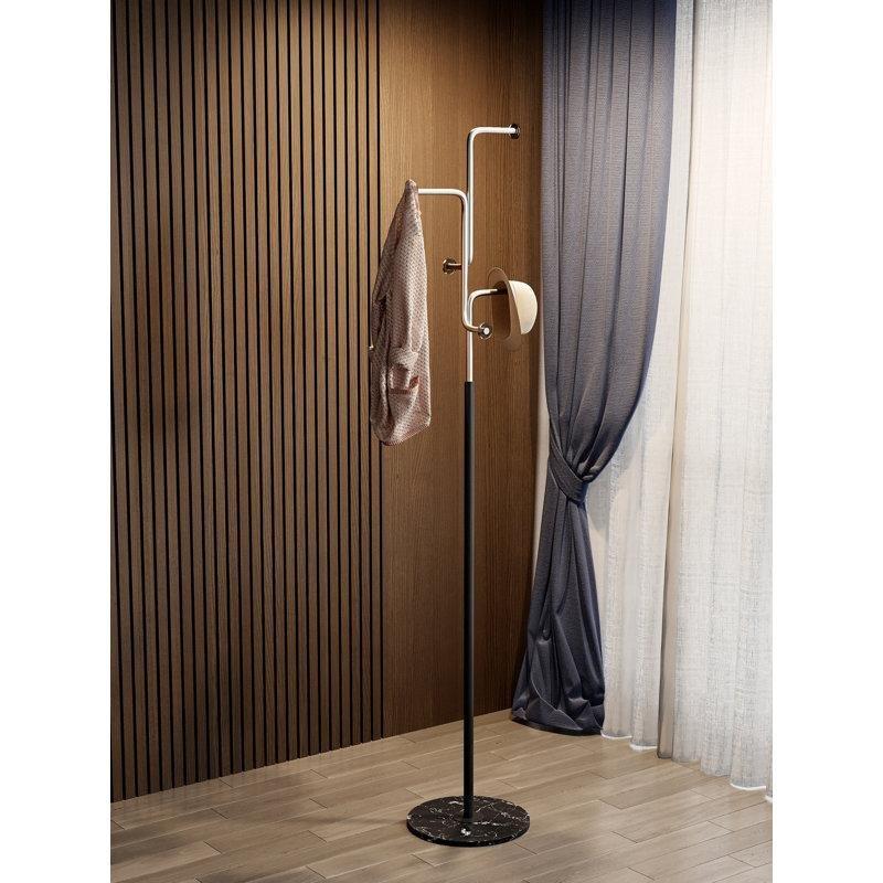 Mermer Tabanlı Çelik 5 Kancalı Ayaklı Portmanto - 180 cm - 161251