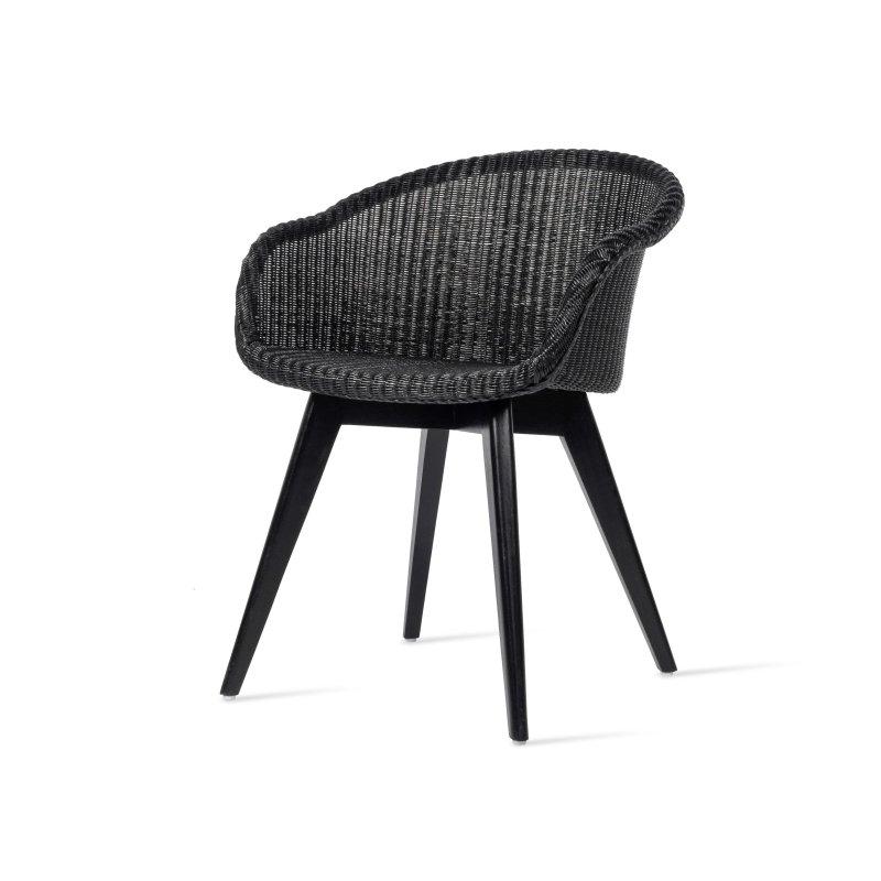 Meşe Ayaklı Lloyd Loom Örgü Kolçaklı Sandalye - 147189