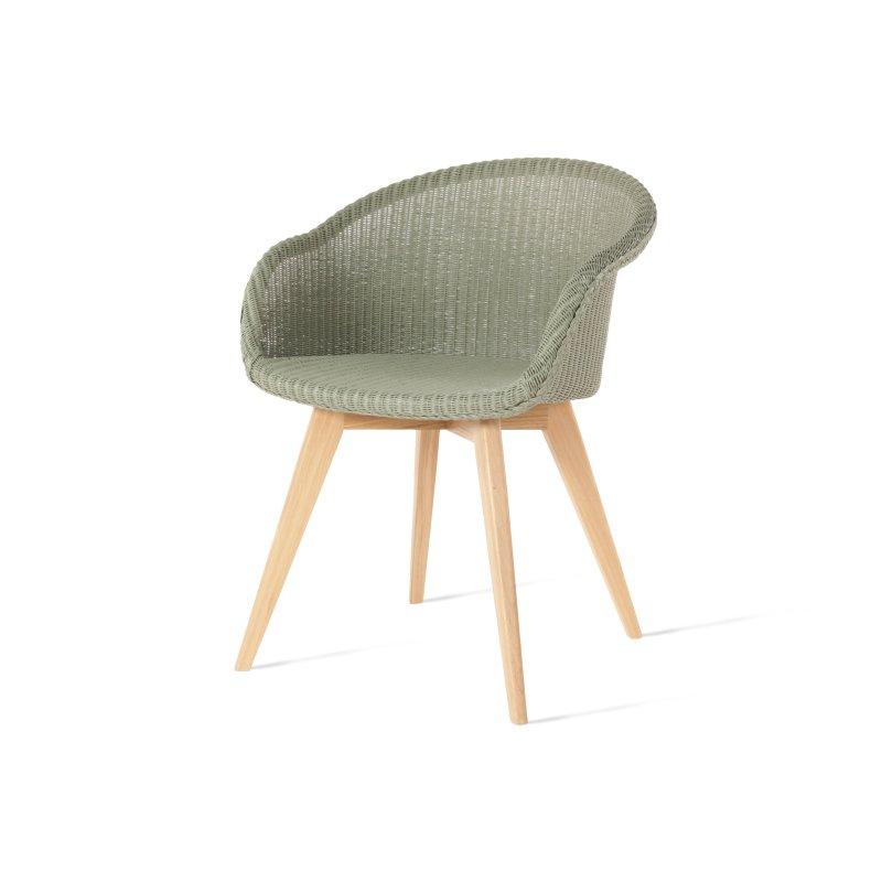 Meşe Ayaklı Lloyd Loom Örgü Kolçaklı Sandalye - 147189