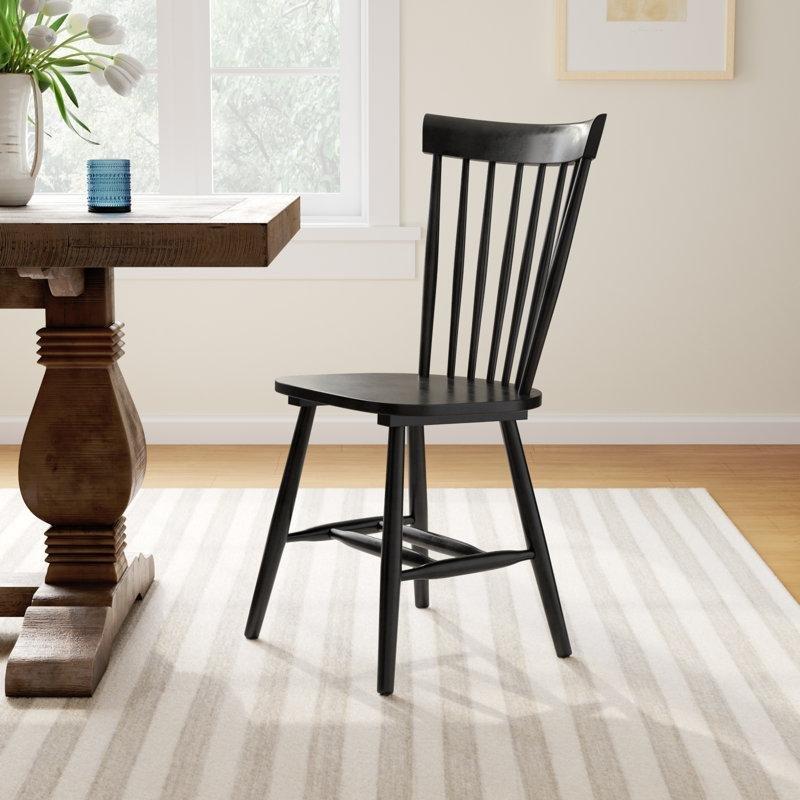 Meşe Masif Ahşap İğ Sırtlı Sandalye Seti - 92 cm - 146619