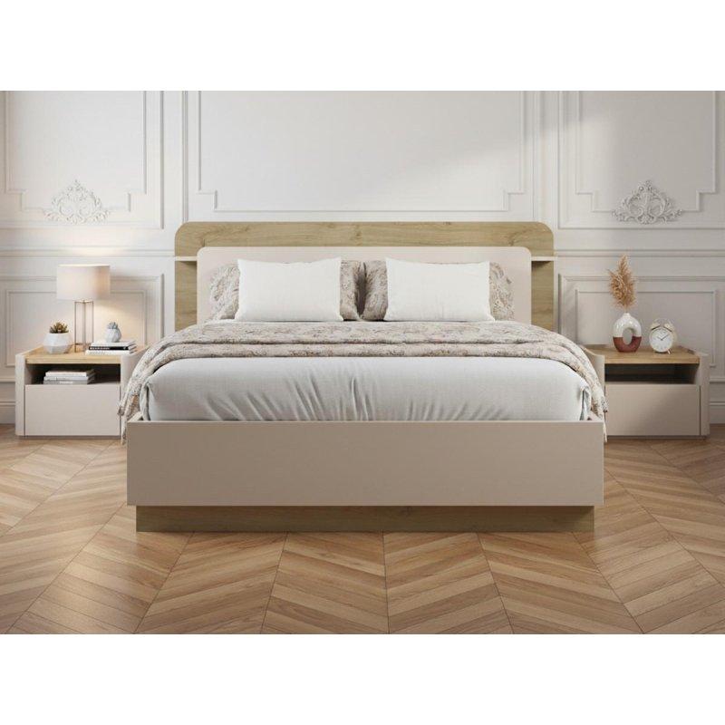 Meşe ve Krem Rengi Suntalam Sandıklı Baza – 144190