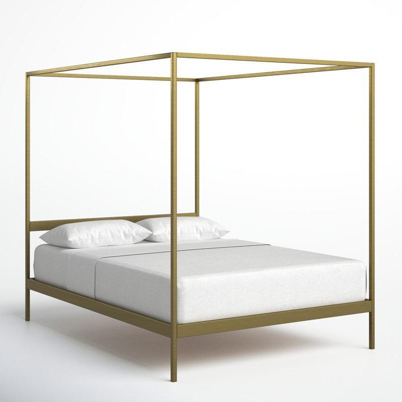 Metal Başlıklı Çelik Konstrüksiyon Cibinlikli Karyola - 151x210 cm - 142459