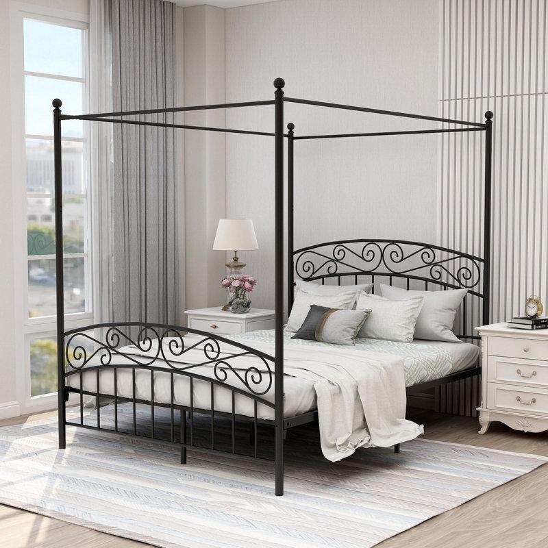 Metal Cibinlikli Başlıklı Karyola - 152x212 cm - 142465