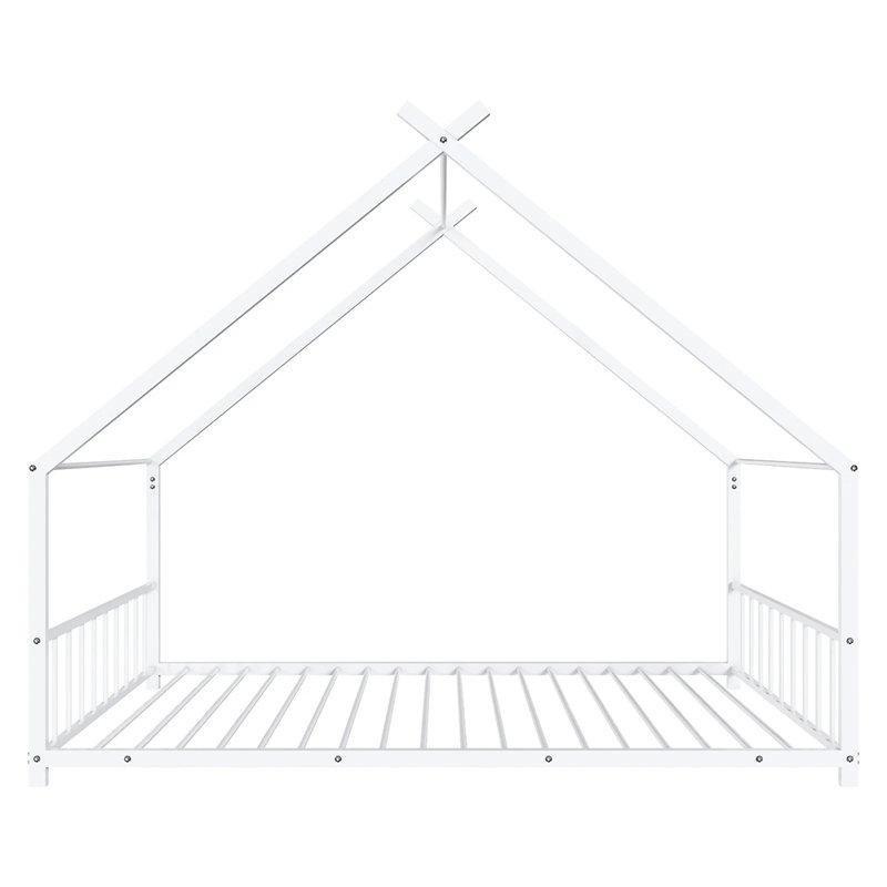 Metal Ev Tasarımlı Çatılı Montessori Karyola - 103x198 cm - 142630