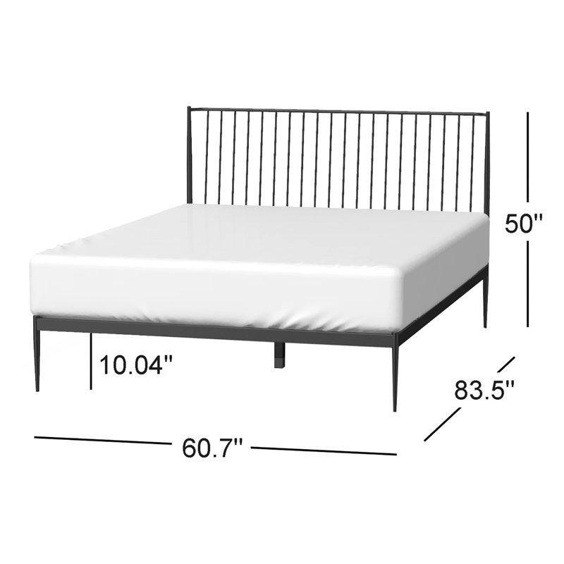 Metal İğ Başlıklı Platform Karyola - 155x213 cm - 142954