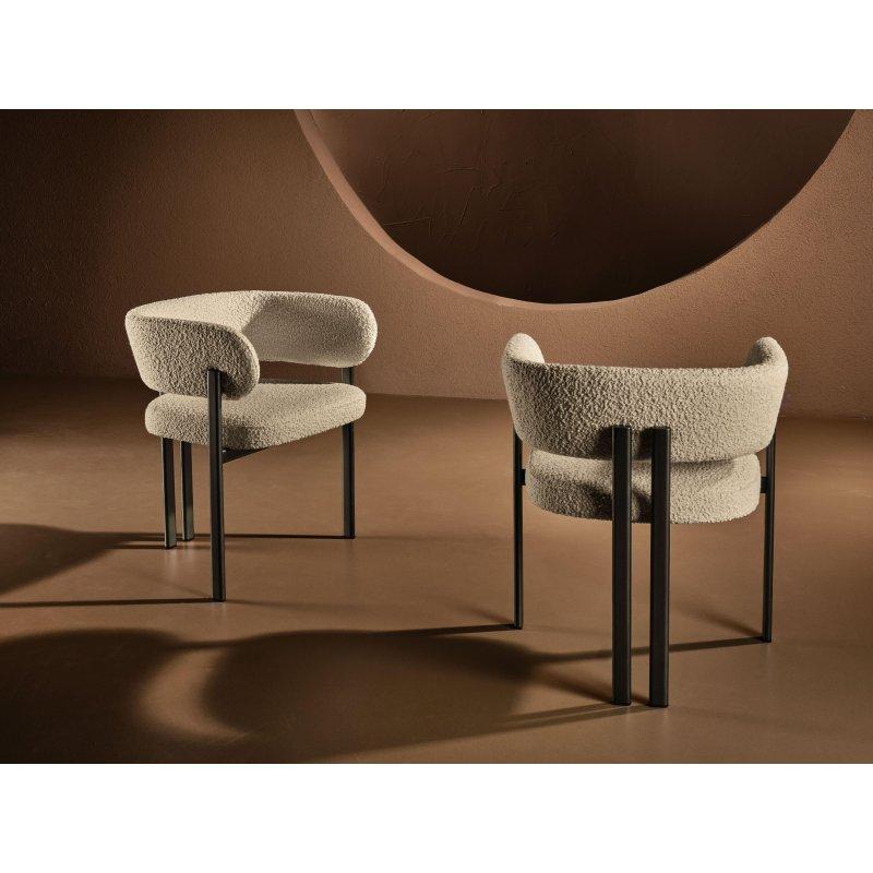 Metal Kolçaklı Döşemeli Sandalye - 147177