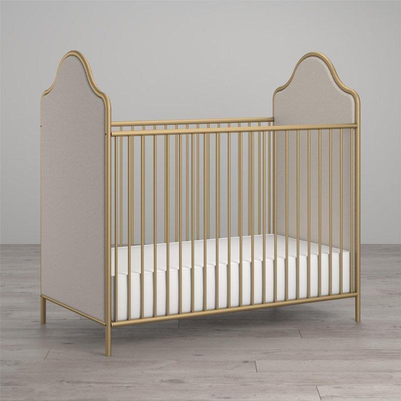 Metal Kumaş Döşemeli Yüksekliği Ayarlanabilir Dönüştürülebilir Beşik - 138x74 cm - 162262