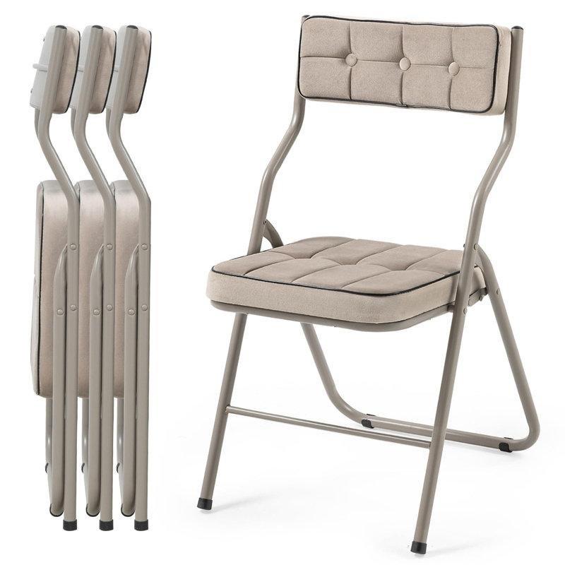 Minderli Metal Portatif Katlanır Sandalye Seti - 4 Adet - 146094