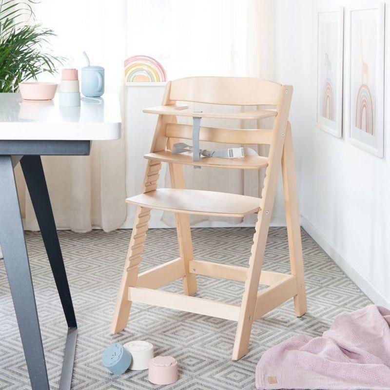 Naturel Ahşap Ayarlanabilir Büyüyebilen Mama Sandalyesi - 162658