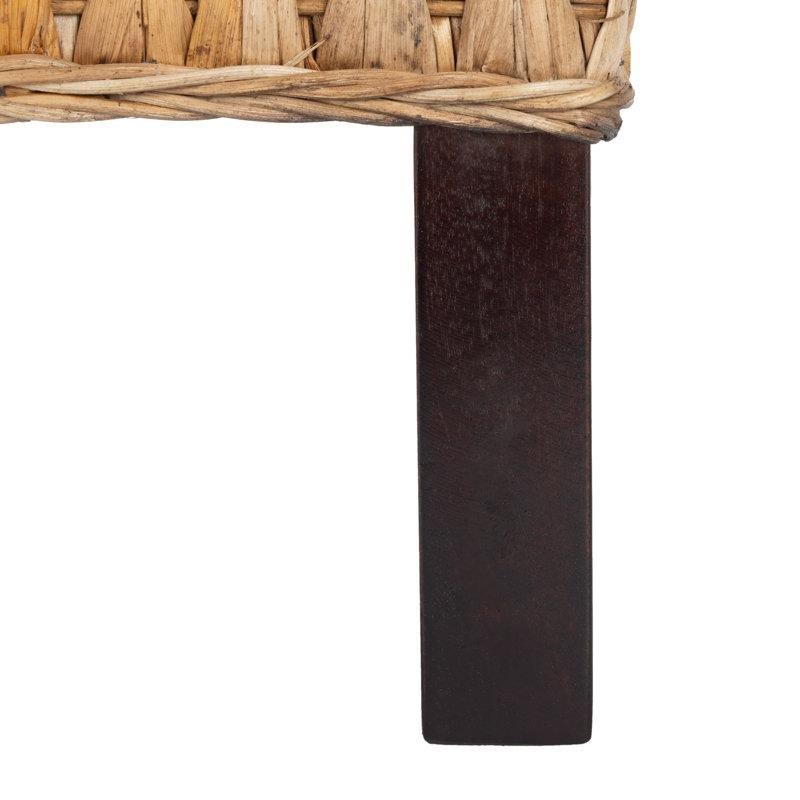Natürel Rattan Kemerli Başlıklı Karyola - 165x220 cm - 143224