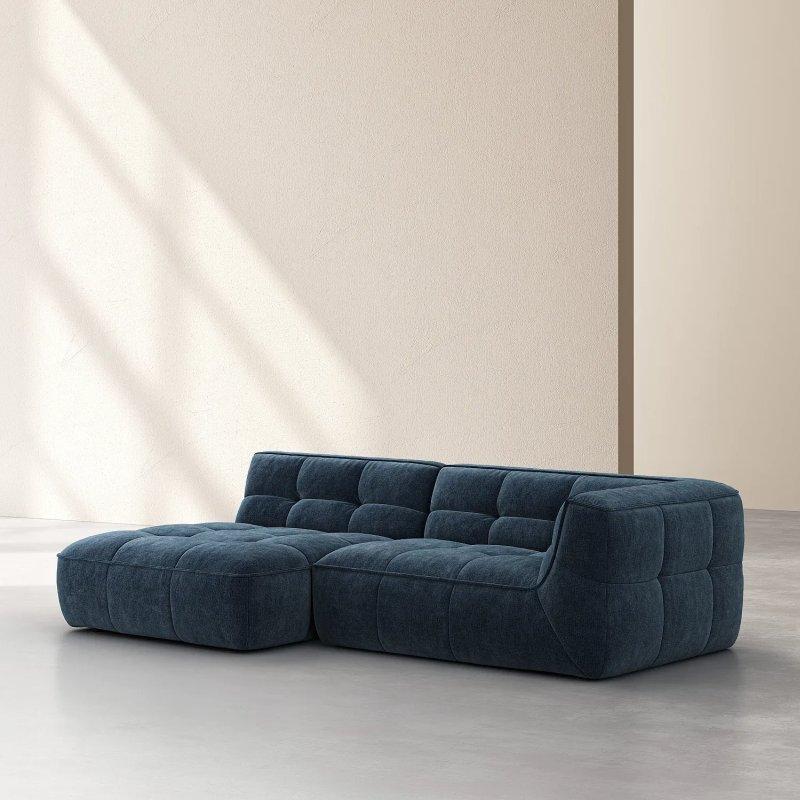 Okyanus Mavisi Kumaş Sol Uzanma Modüllü Köşe Koltuk - 270 cm - 154507