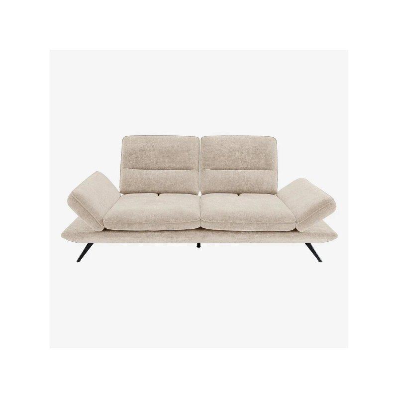 Ördek Mavisi Kumaş İleri-Geri Hareketli Sırtlıklı Üçlü Koltuk - 226 cm - 155359