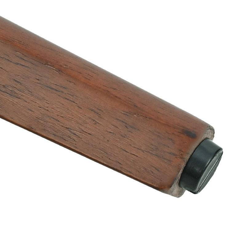 Orta Ton Ahşap Masif Ayaklı Suni Deri Döşemeli 2li Set Chester Sandalye - 145797