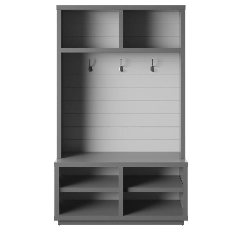 Oturaklı ve Ayakkabılıklı MDF Portmanto Vestiyer - 102 cm - 159625