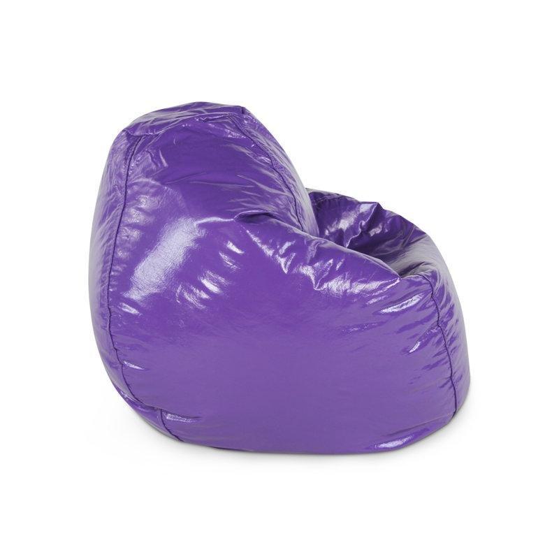 Parlak Suni Deri Fermuarlı Puf Koltuk - 72x72x54 cm - 157546