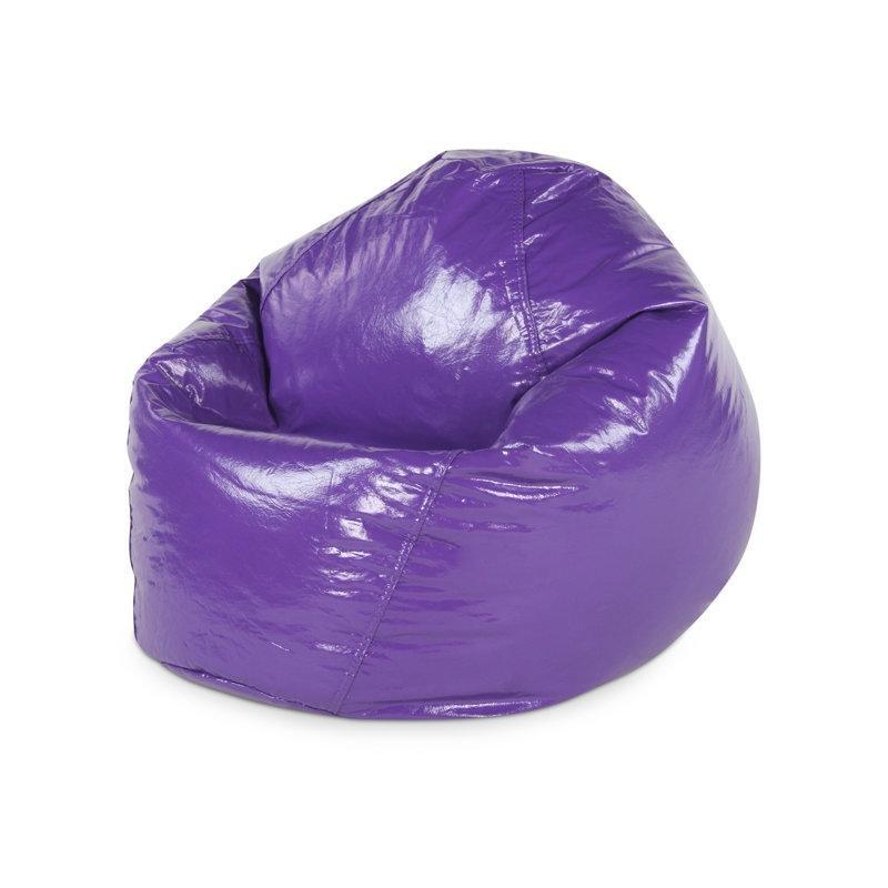 Parlak Suni Deri Fermuarlı Puf Koltuk - 72x72x54 cm - 157546