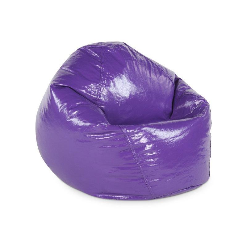 Parlak Suni Deri Fermuarlı Puf Koltuk - 72x72x54 cm - 157546