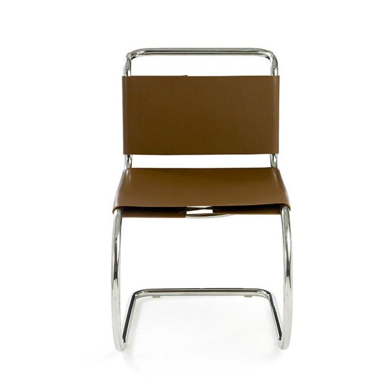 Paslanmaz Çelik Deri Konsol Sandalye - 147462