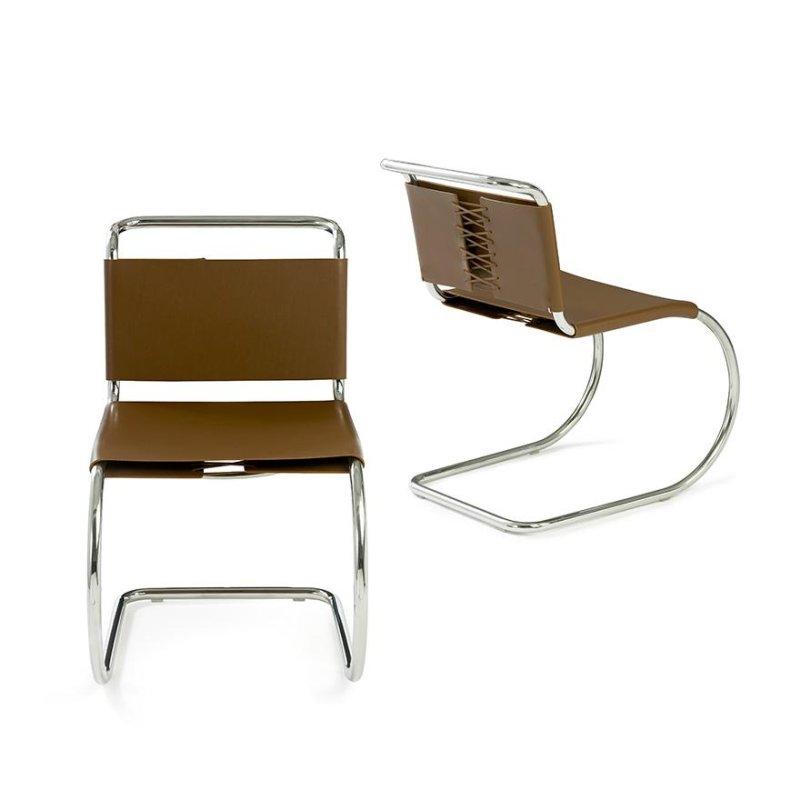 Paslanmaz Çelik Deri Konsol Sandalye - 147462