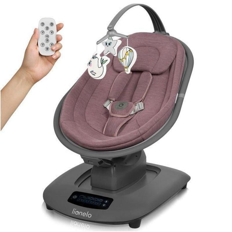 Pembe Bambu Kumaş Uzaktan Kumandalı Bluetooth Müzikli 5 Hareket Modlu Ana Kucağı Beşik - 162331