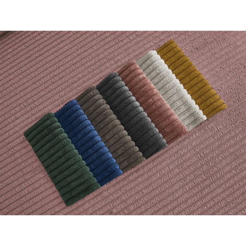 Pembe Fitilli Kadife Puflu 7 Kişilik Koltuk Takımı - 153625