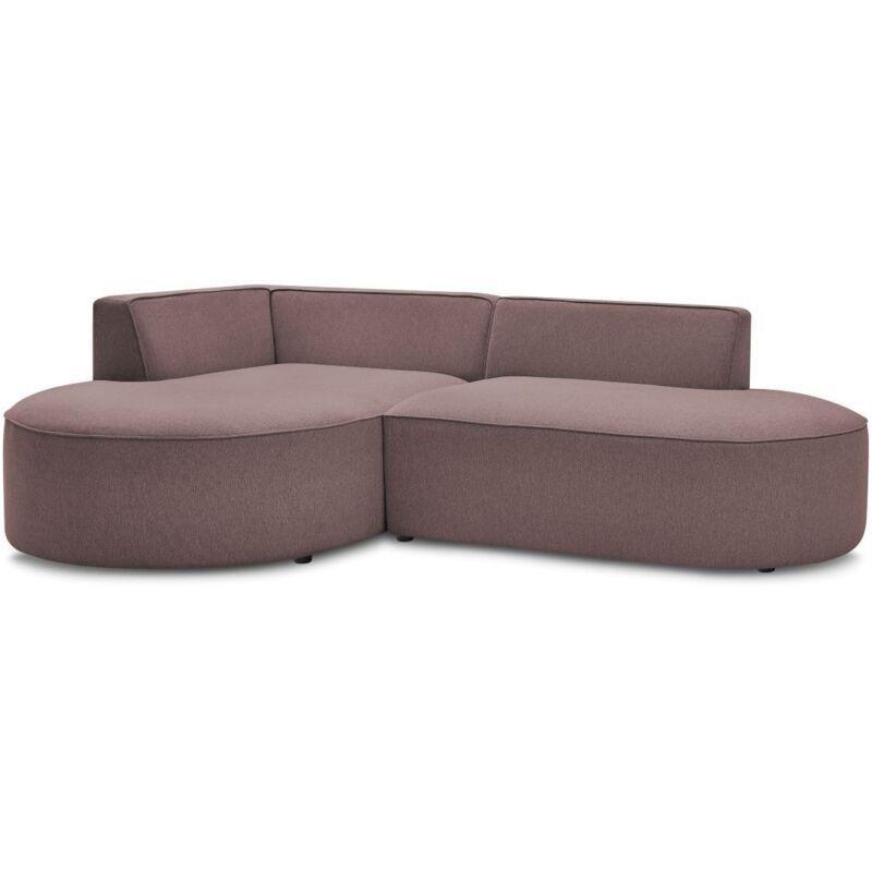 Pembe Kırçıllı Kumaş Su İtici Sol Köşe Koltuk - 250x160 cm - 153238