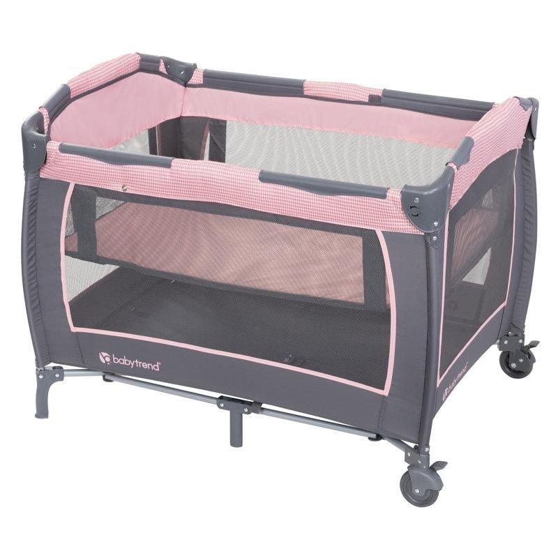 Pembe Metal Müzikli Titreşimli Alt Değiştirme Üniteli Katlanabilir Anne Yanı Beşik - 102x72 cm - 161488