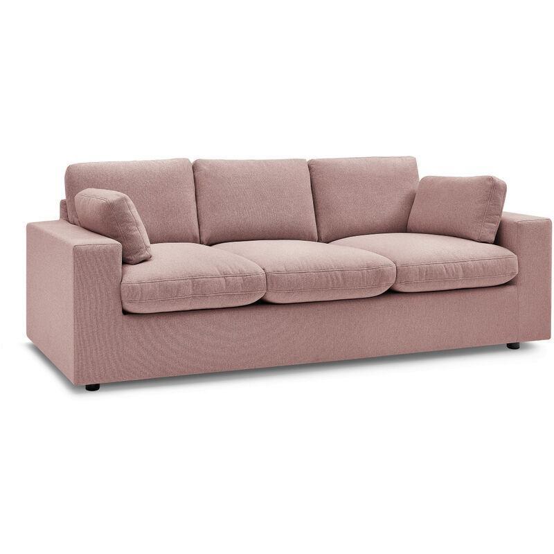 Pembe Polyester Kumaş Kompakt Üçlü Koltuk - 220 cm - 153650