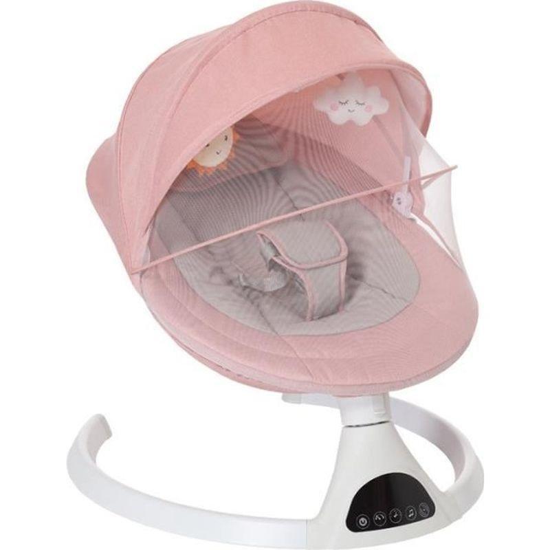 Pembe Uzaktan Kumandalı Bluetooth Müzikli 5 Kademeli Ana Kucağı Beşik - 162352