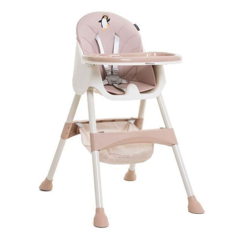 Pembe Yüksekliği Ayarlanabilir Çift Tepsili Dönüşebilen Mama Sandalyesi - 162685