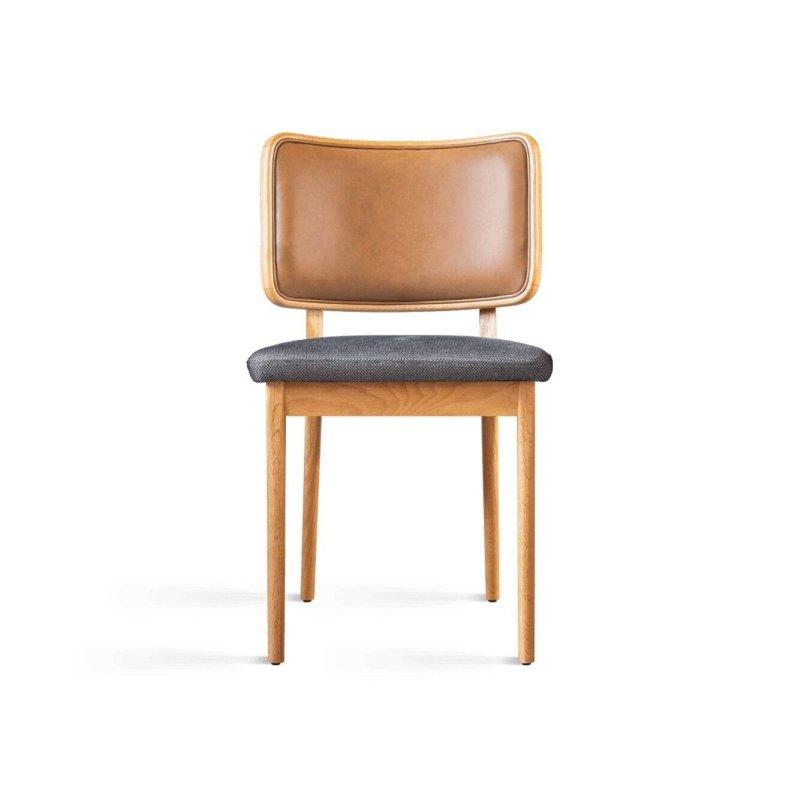 Pirinç Kolçaklı Masif Meşe Hasır Sırtlı Döşemeli Sandalye - 147531