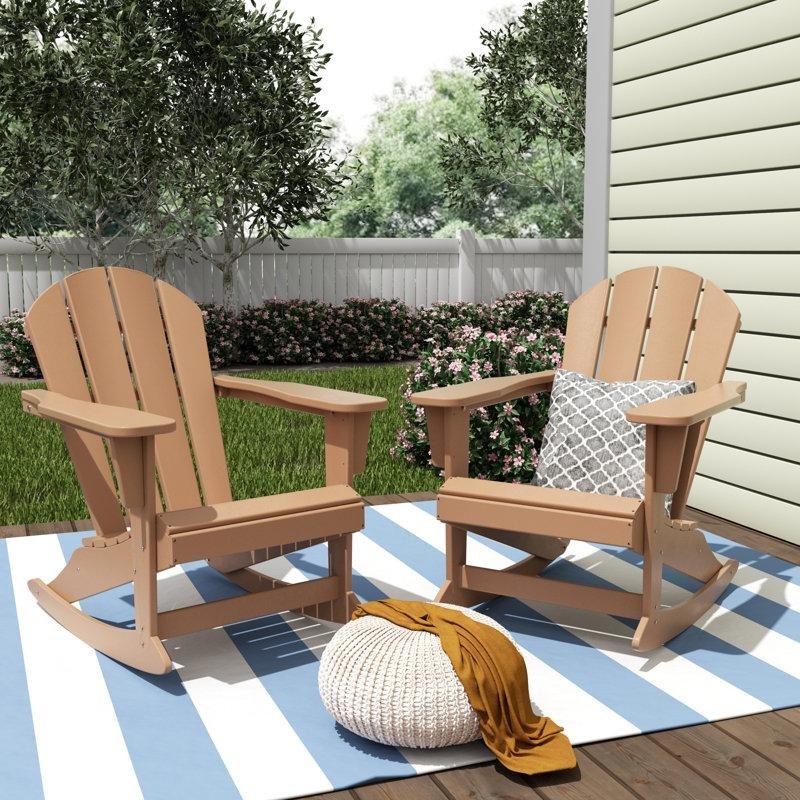 Plastik Adirondack Tarzı 2li Set Sallanan Sandalye - 146412