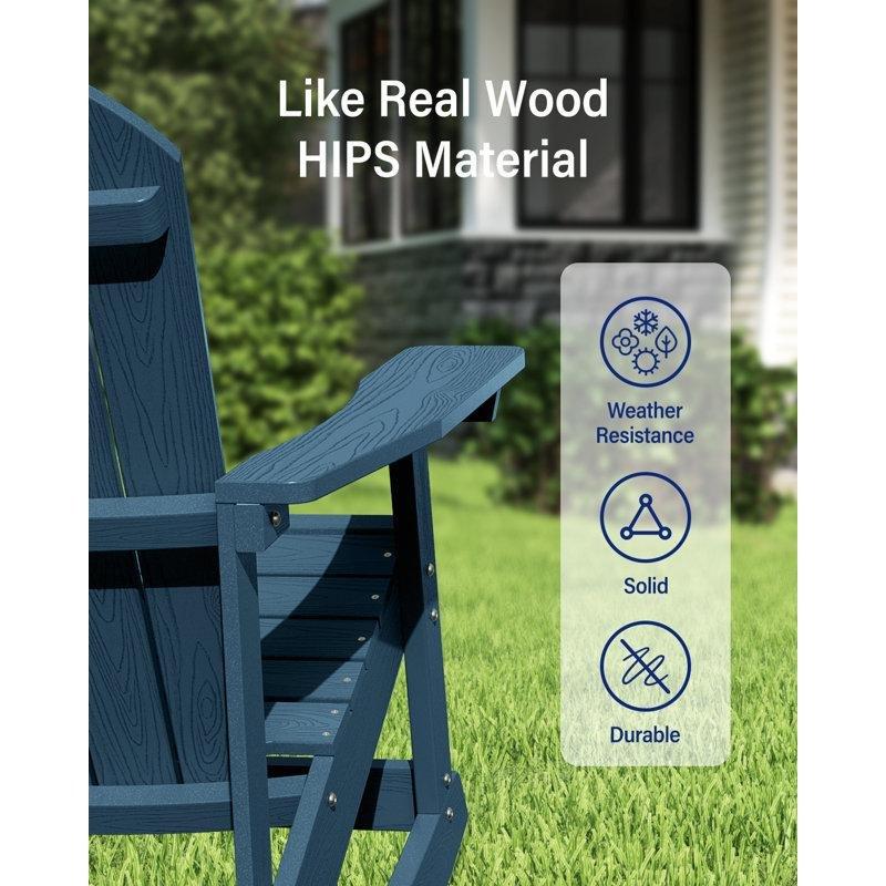 Plastik Adirondack Tasarım Sallanan Sandalye - 146382