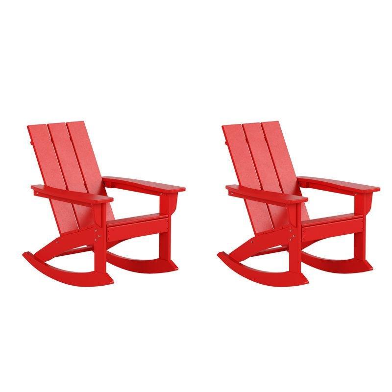 Plastik Katlanır 2li Set Adirondack Sallanan Sandalye - 146367