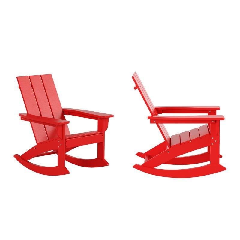 Plastik Katlanır 2li Set Adirondack Sallanan Sandalye - 146367