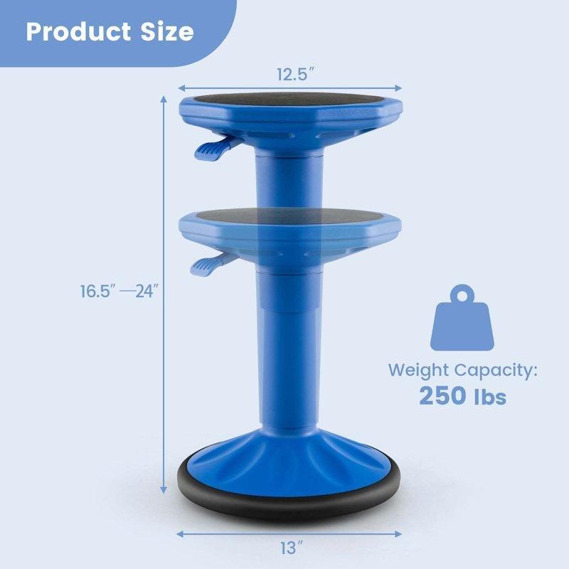 PP ve Silikon Yüksekliği Ayarlanabilir Ergonomik Aktif Tabure - 42-61 cm - 148620