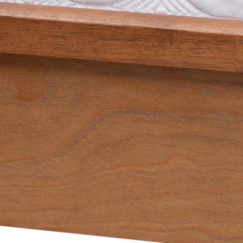 Rattan Dokuma Başlıklı Ahşap Platform Karyola - 143134