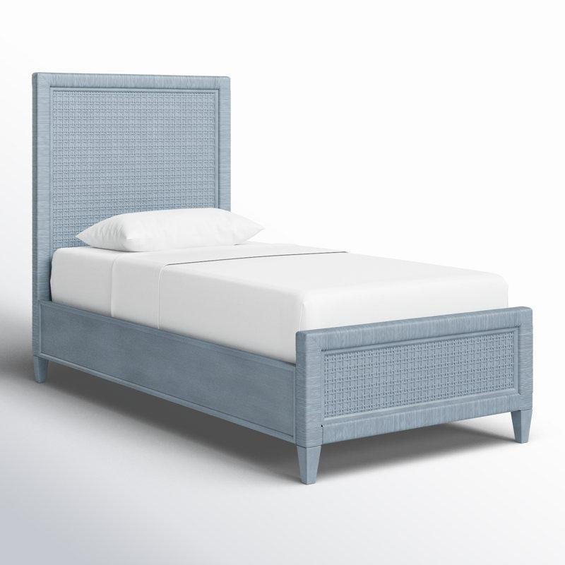 Rattan Hasır Örgü Başlıklı Alçak Karyola - 143215