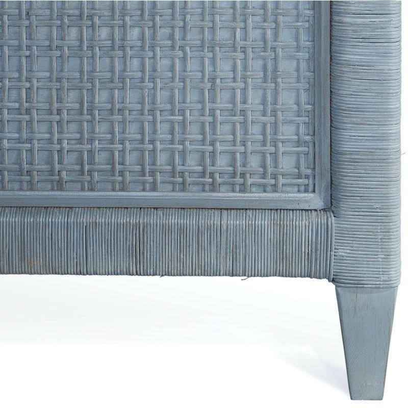 Rattan Hasır Örgü Başlıklı Alçak Karyola - 143215