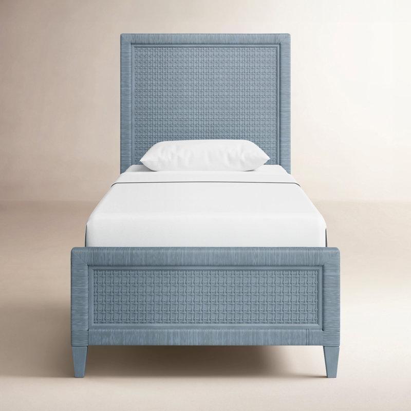 Rattan Hasır Örgü Başlıklı Alçak Karyola - 143215