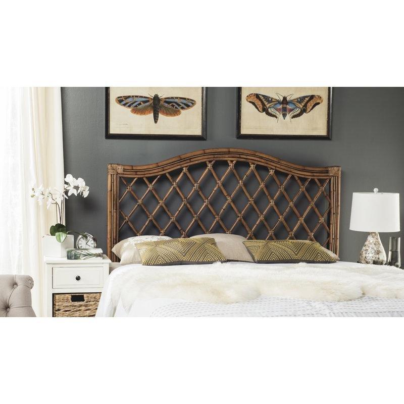 Rattan ve Maun Ahşap Açık Çerçeveli Kemerli Yatak Başlığı - 144807