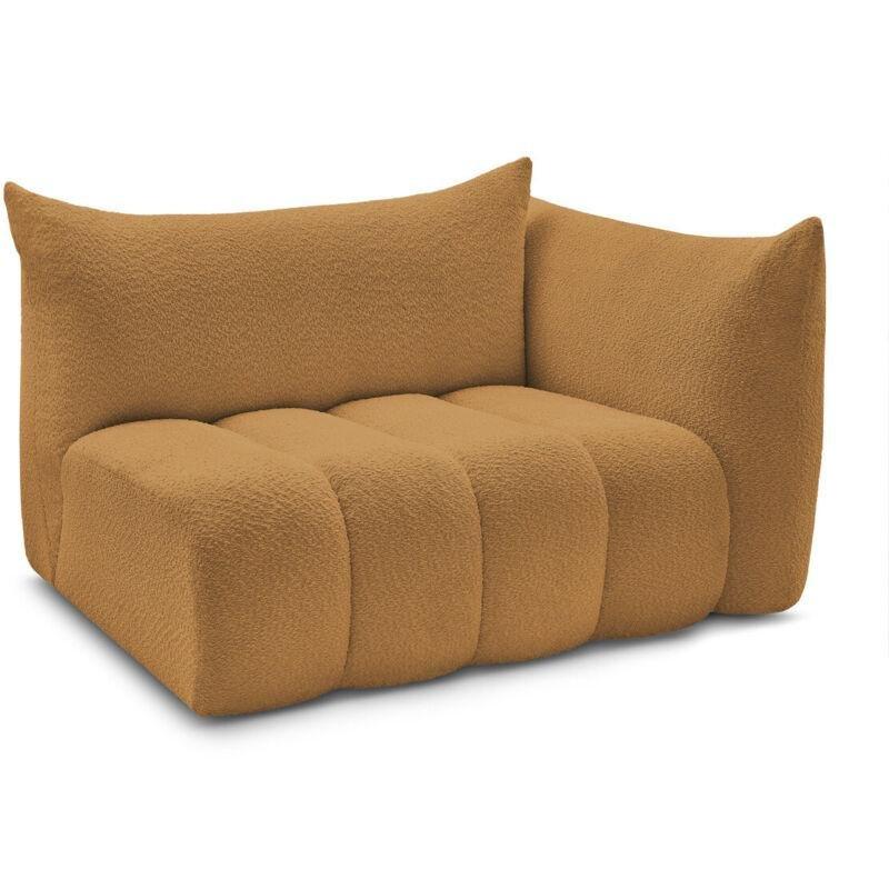 Sarı Bukle Kumaş Sağ Kolçaklı Modüler Koltuk - 152188