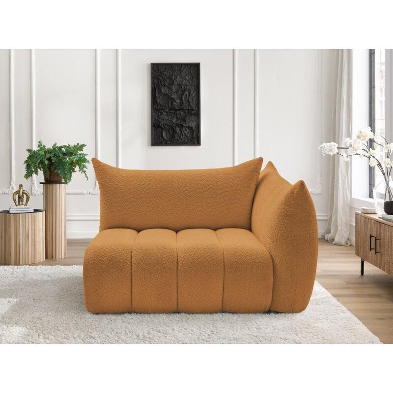 Sarı Bukle Kumaş Sağ Kolçaklı Modüler Koltuk - 152188