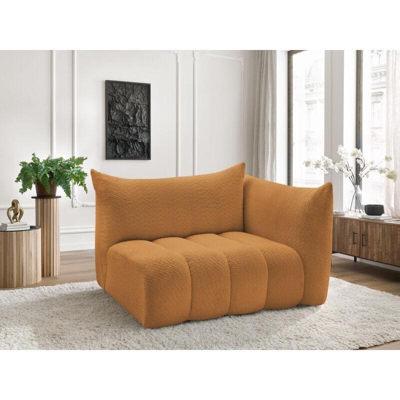 Sarı Bukle Kumaş Sağ Kolçaklı Modüler Koltuk - 152188