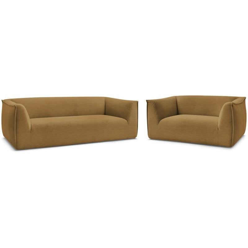 Sarı Fitilli Kadife 32 Kişilik Koltuk Takımı - 153628